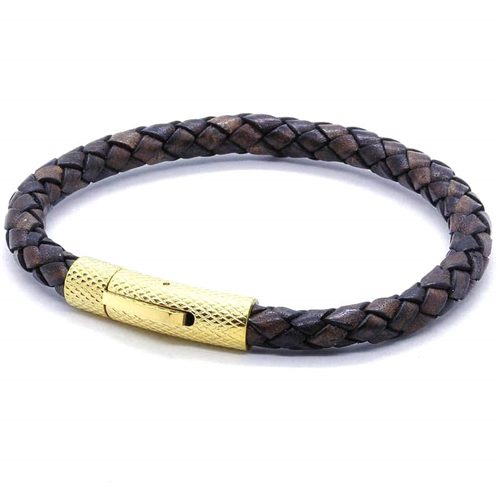 Elian læderarmbånd LUX Brown