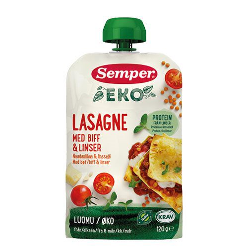EKO Lasagne m. bøf & linser 6M Ø
