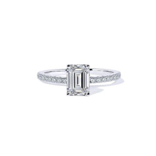Oxford White Radiant Solitaire Ring