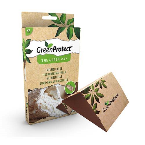 GreenProtect Melmølfælde 2 stk mod mel-og frømøl i mel, pasta, gryn