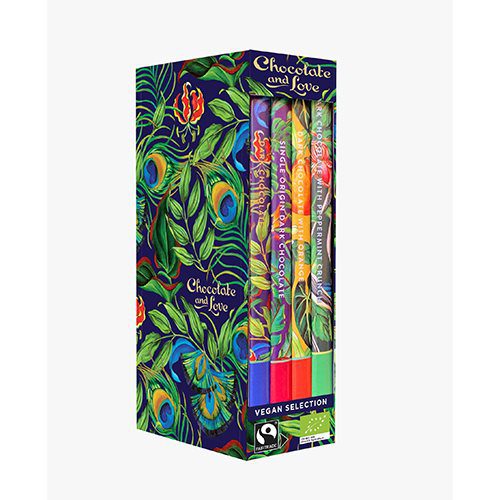 Library Box Vegan chokolade Ø, 4,80g Panama,Rich Dark,Mint & Orange