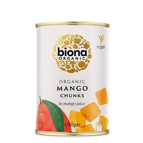 Mangostykker i mangojuice Ø