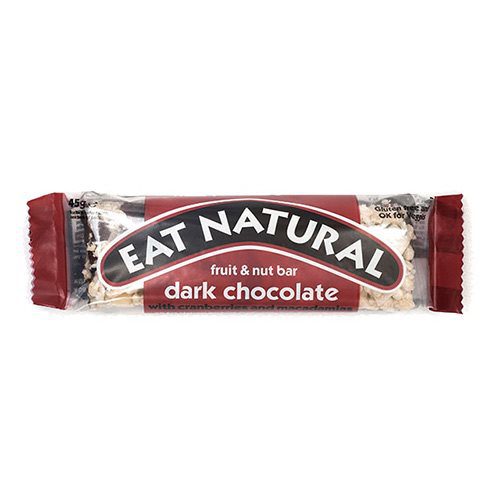 Mørk chokolade med tranebær og macadamia Eat natural