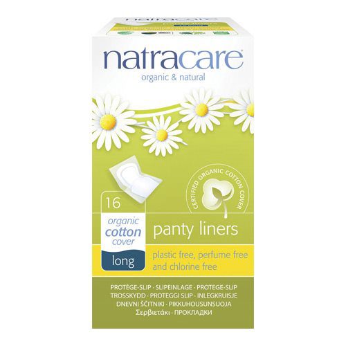 Natracare trusseindlæg LONG 16 stk panty liner (enkeltvis indpakket)