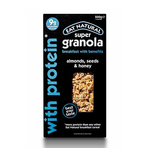 Super Granola m. mandler, frø og honning m. protein - Eat Natural